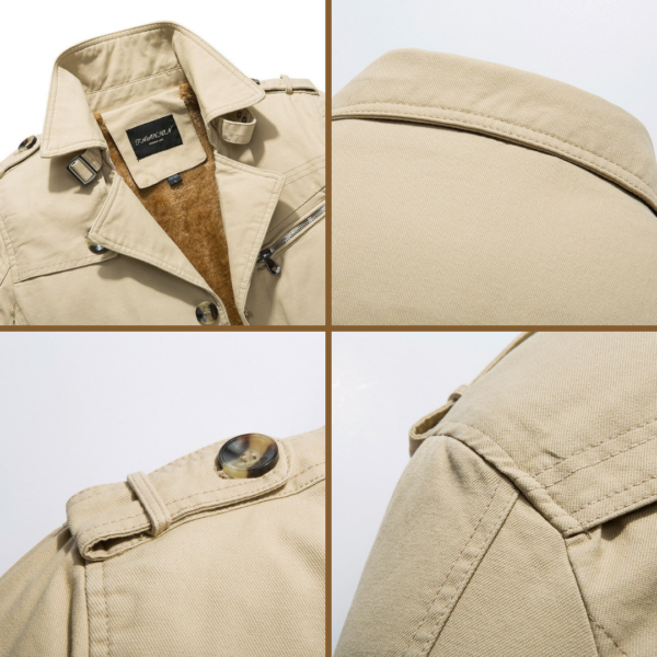 Men's insulated trench coat - Image 8