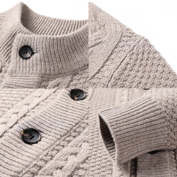 Men's Knitted Cardigan - Image 8