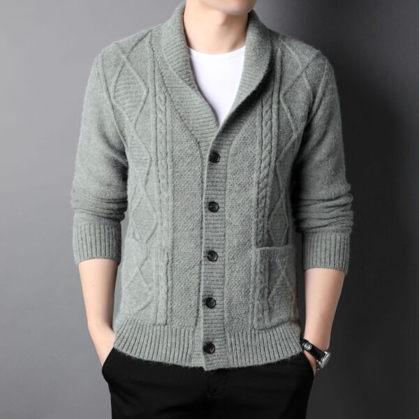 Stylish plain cardigan - Image 5