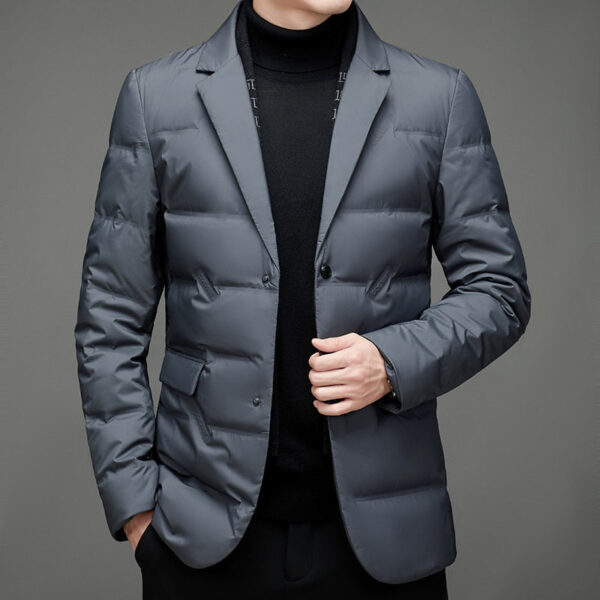 Fashionable insulated men's blazer - Image 4