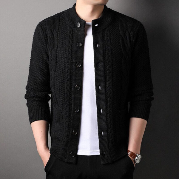 Men's Knitted Cardigan - Image 4