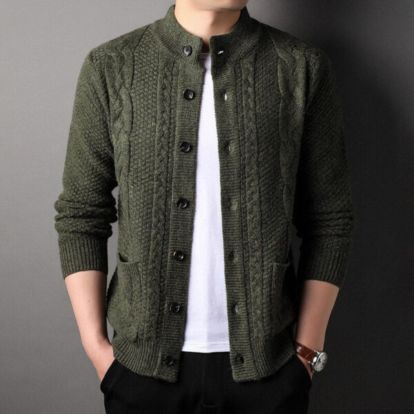 Men's Knitted Cardigan - Image 6