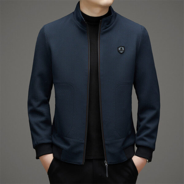 Stylish jacket with a stand-up collar