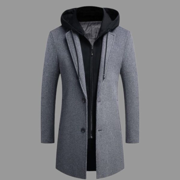 HOODED WINDPROOF COAT - Image 4