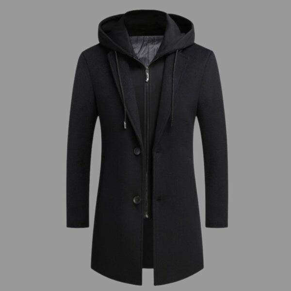 HOODED WINDPROOF COAT