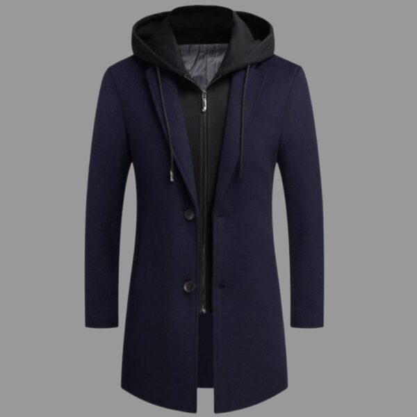 HOODED WINDPROOF COAT - Image 3