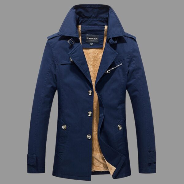 Men's insulated trench coat - Image 2