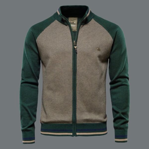 Men's cardigan with zipper - Image 4