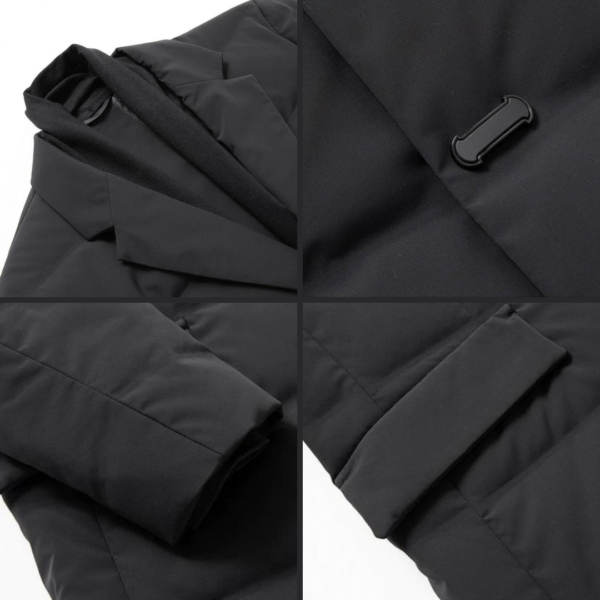 Stylish insulated men's trench coat - Image 10