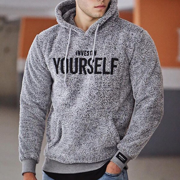 Fashionable Plush Hooded Hoodies - Image 2